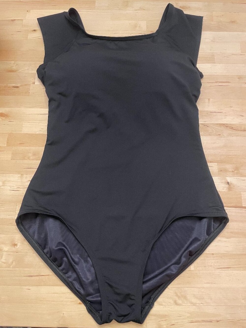 Lands' End Tummy Control Cap Sleeve X-Back One Piece Swimsuit Sz 10 Mast